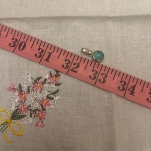 Turquoise and sterling pendant